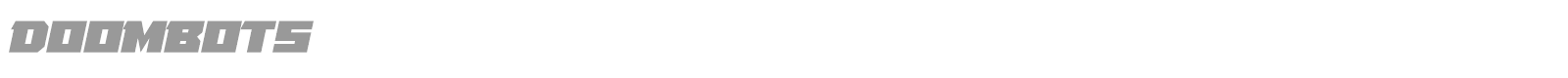 Doombots font preview